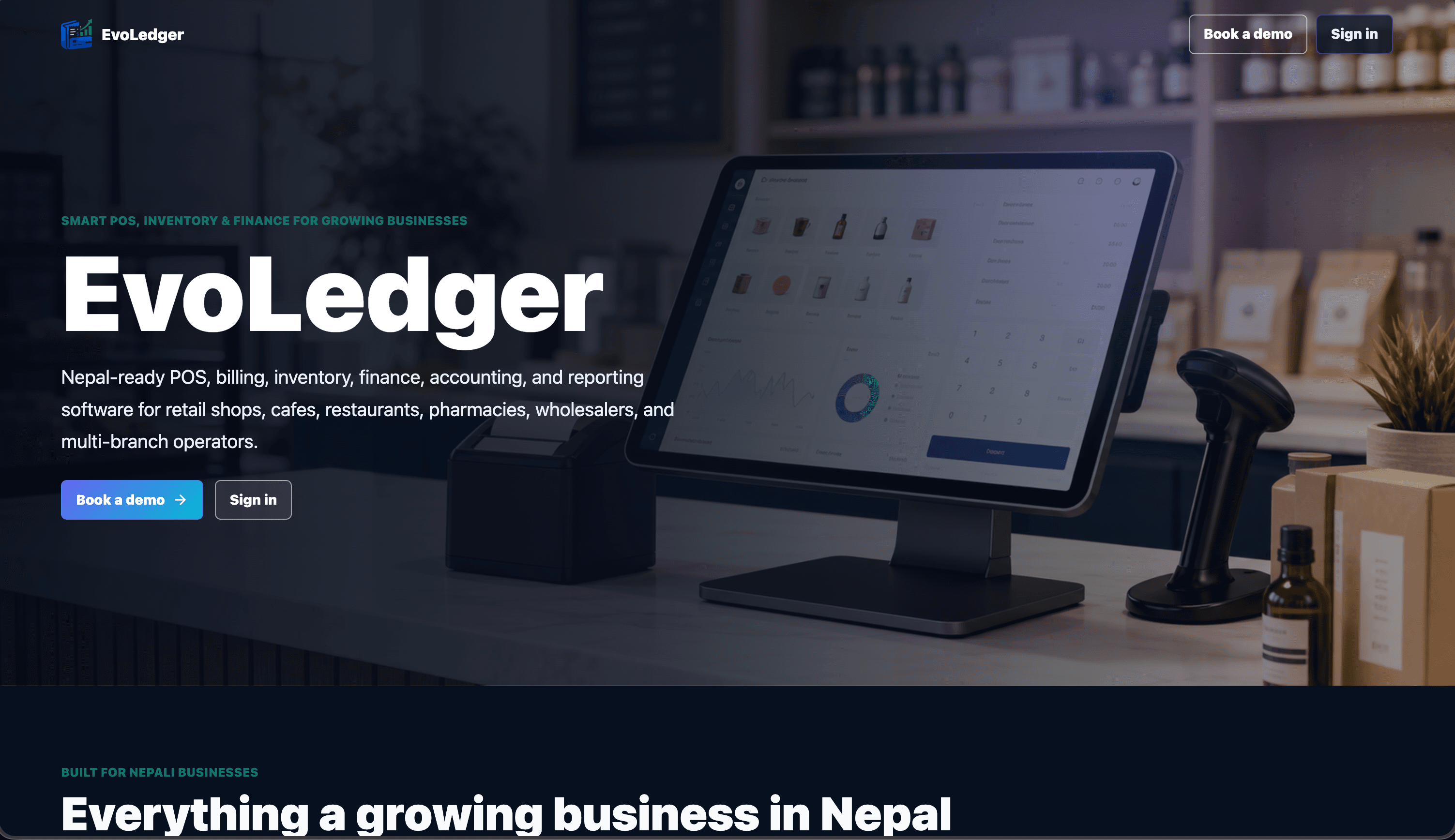 EvoLedger app screenshot